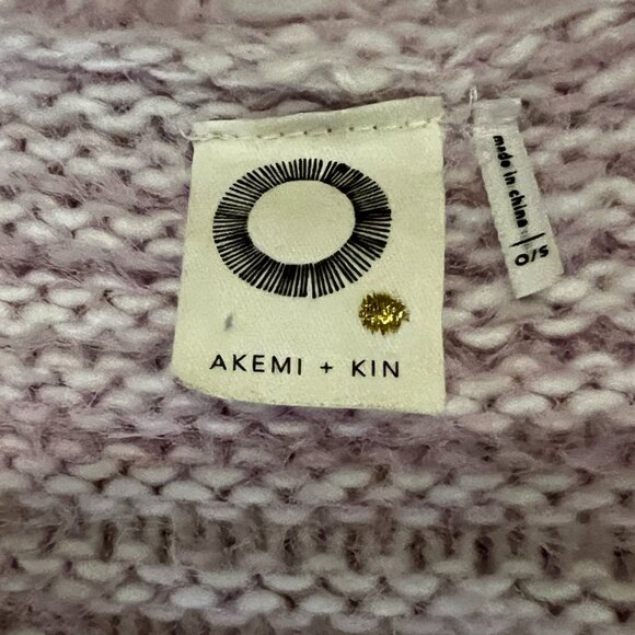 ANTHROPOLOGIE Akemi + Kin Tallulah Eyelash Cardigan Sweater Pink OS - Picture 5 of 6